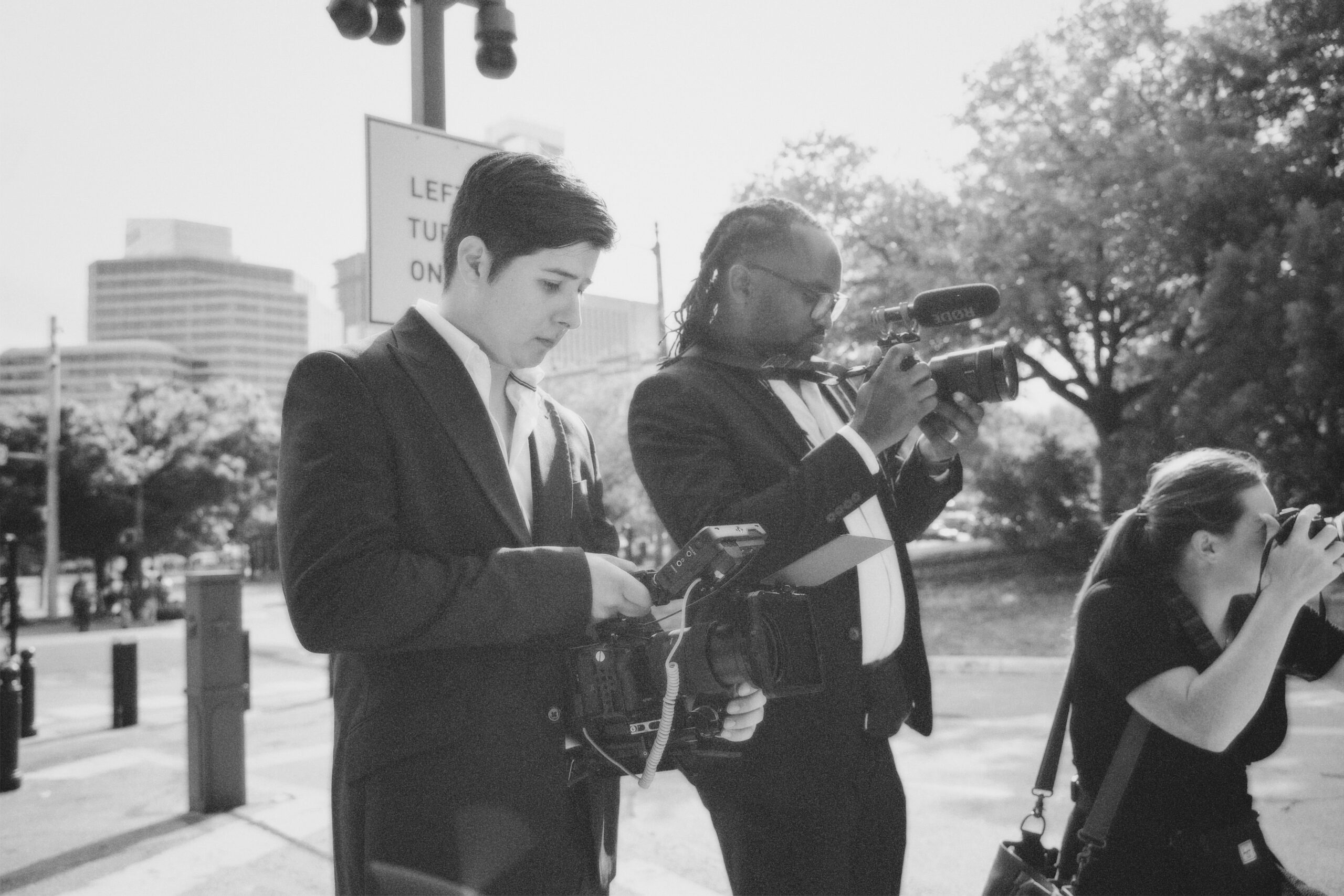 Justin filming